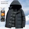 Xuezhongfei Men's Detachable Hood Goose Down Jacket