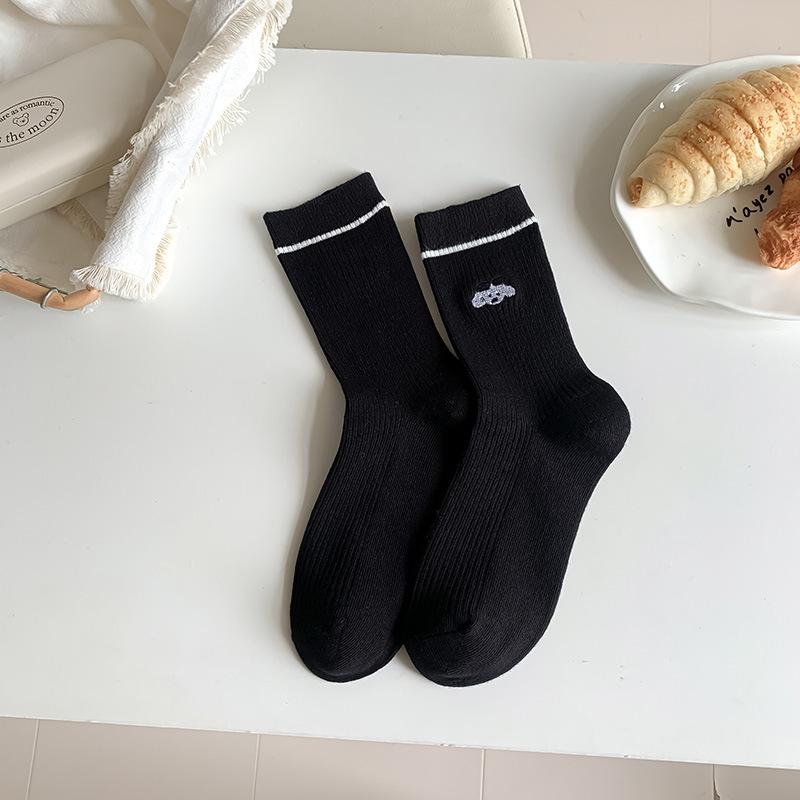 Female Autumn and Winter Cute Puppy College Wind Tube Cotton Socks