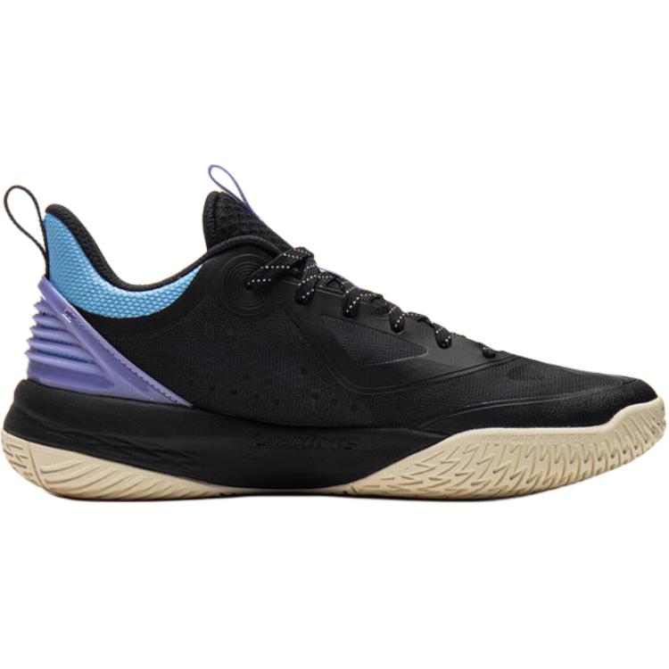 Li Ning Kids Basketball Comfortable Versatile Non-Slip Durable Low-Top Basketball Shoes Kids sneaker Black YKBV030-1