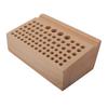 Leather Craft Tool Holder 76 Holes Durable Beech Diverse Sizes Widely Used Wooden Punch Tool Stand