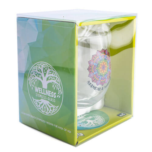 Tallulah Wellness Stemless Glass (Mandala)
