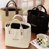 Dames Canvas Handtas Effen Kleur Dames Casual Grote Capaciteit Reistas