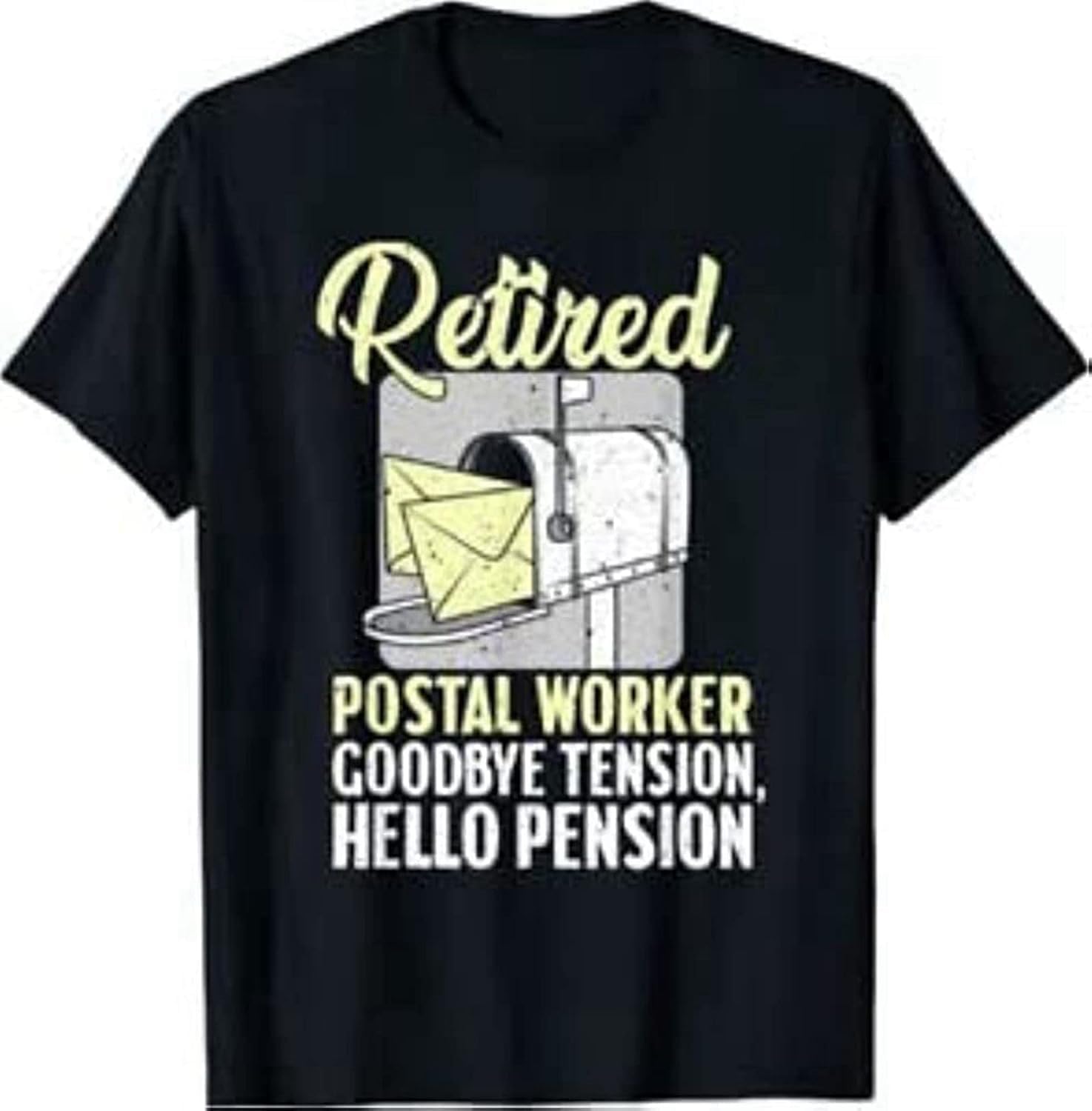 Funny Retired Postal Worker Designs Mailman T-Shirt Men 4XL