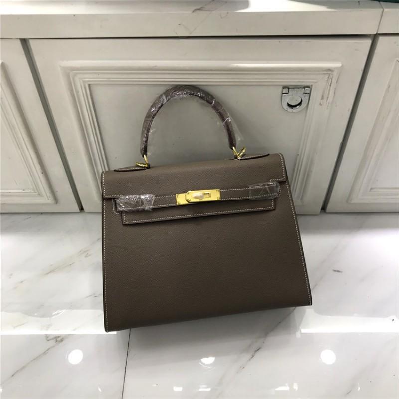Classic Handbag Women - Genuine Leather Crossbody Top Handle Medium Size Fashion Shoulder Bag