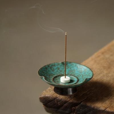 Creative Begonia Incense Holder Japanese Style Incense Burner Indoor Ceramic Incense Burner Ornament