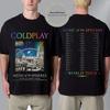 Coldplay London UK Music Of The Spheres On August And September 2025 T Shirt