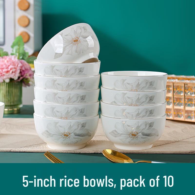 OIMG Premium Flower Fairy 5-inch Ceramic Bowls