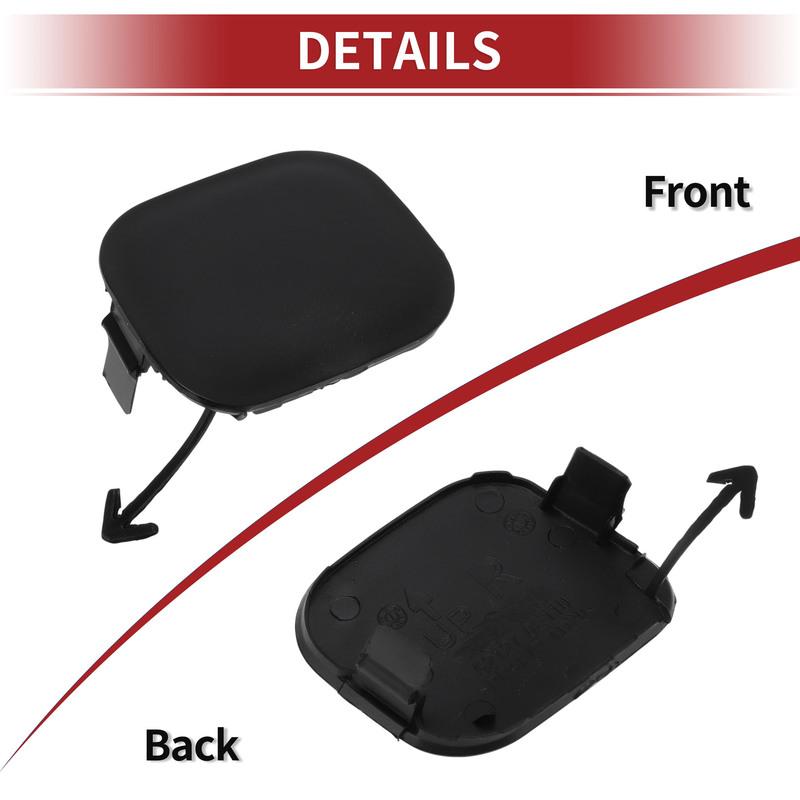 UXCELL Right Front Car Tow Hook Cover Cap for Toyota Highlander No.521270E926 Black 1Pc