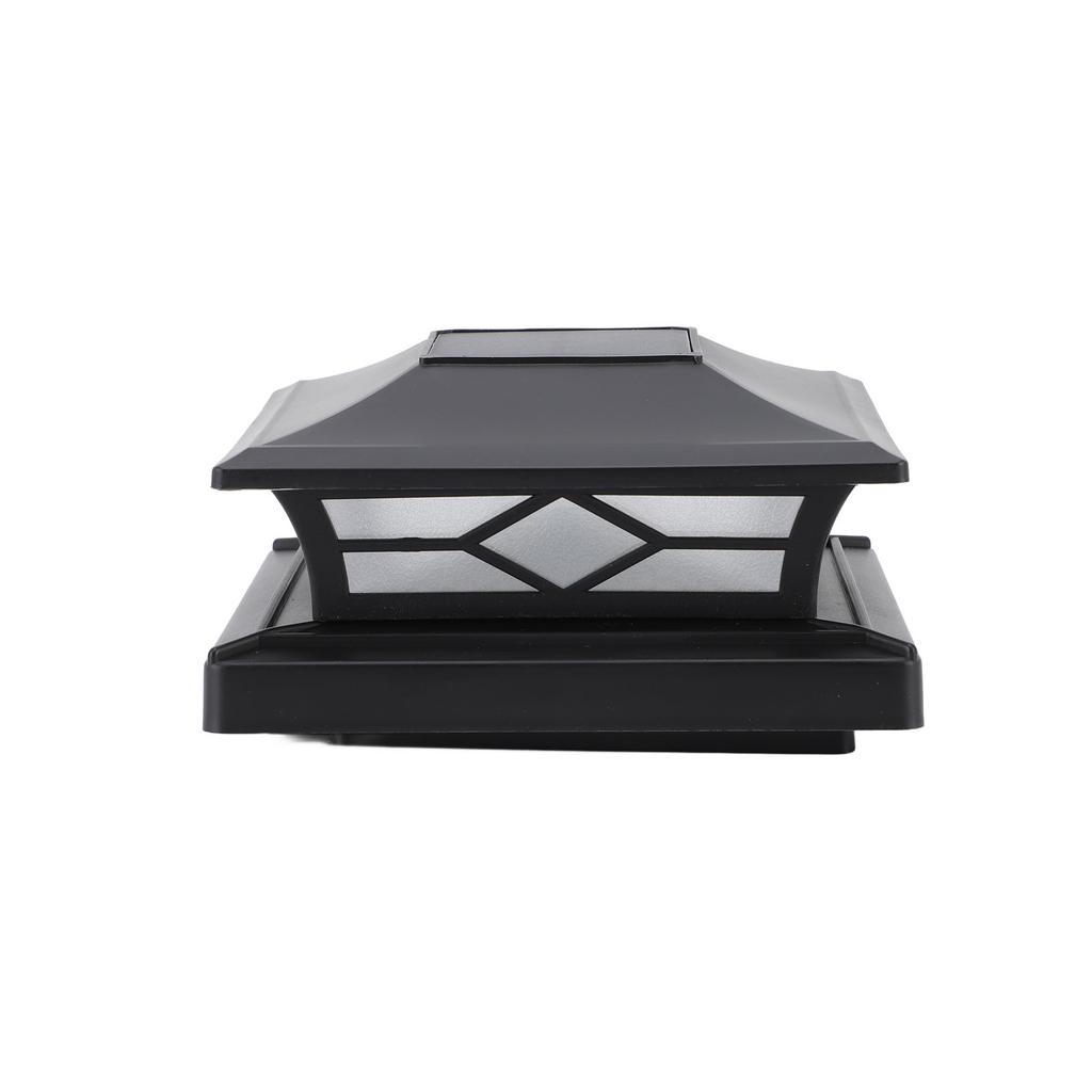 Solar-Außenpfostenleuchte Wasserdicht LED Zaun Deckel Leuchte für Terrasse und Villen Weiß Gelb