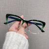 Fashionable Double Color Cat-Eye Women Reading Glasses Men Hyperopia Eyeglasses Blue Light Filteringweight Optics Computer Use Far-Sighted Glasses