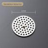 Stainless Steel Round Floor Drain Cover with Anti-Hair Filter and Handle for Hotel Bathrooms