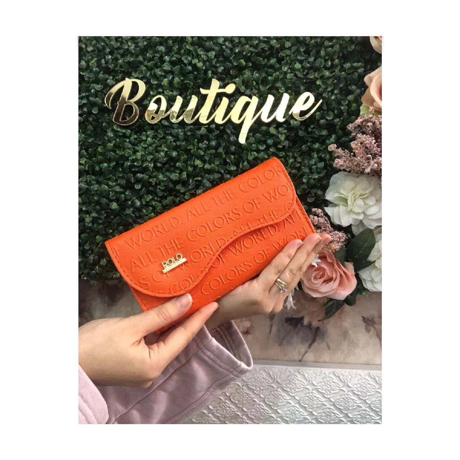 

Orange Women s Wallet With Paper And Coin Compartment Büyük Boy оранжевый