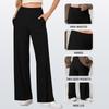 Women’s High Waist Wide Leg Lounge Pants Casual Loose Fit Long Trousers Soft Fabric with Pockets for Daily Wear