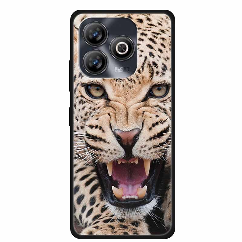 Pro ZTE BLADE A75 4G Pouzdro Zvířata Měkký Silikon TPU Pouzdra na Telefon Zadní Kryt Pro ZTE BLADEA75 Nárazuvzdorný Vlk Ochranný Cool Coque