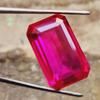 Heated 41 Ct Natural Ceylon Pink Sapphire Emerald Shape Loose Gemstone
