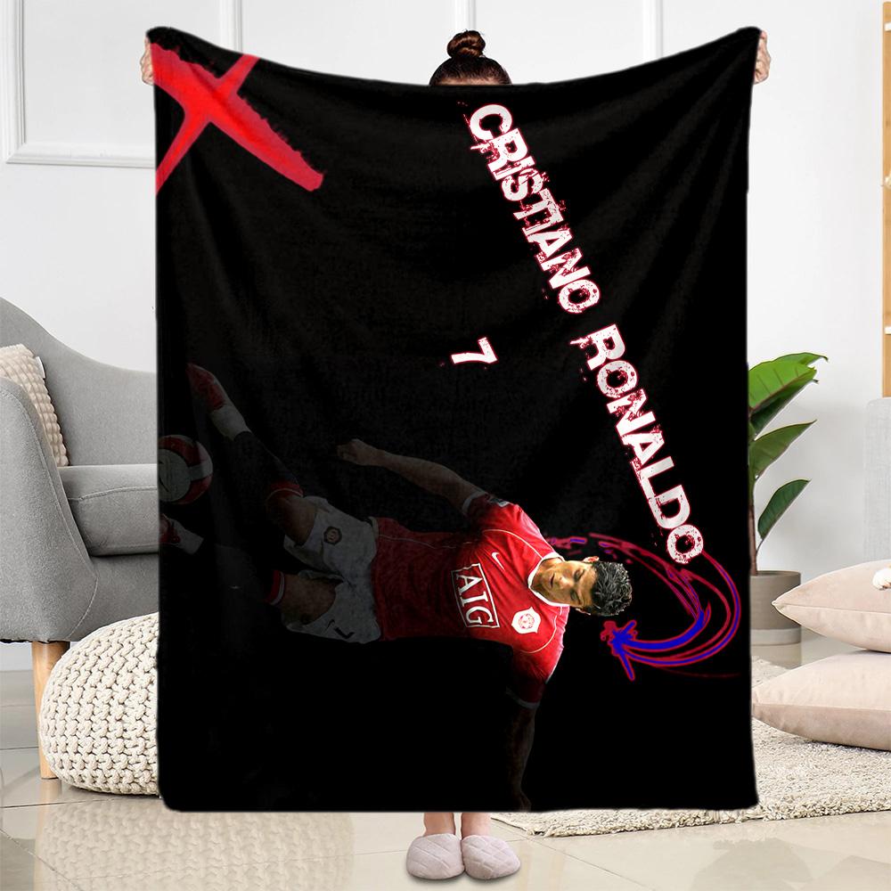 Ronaldo's Motivational Quote Blanket Comfortable Suitable for Seaside Livingroom Bed All-Season Use Warmthful Decor