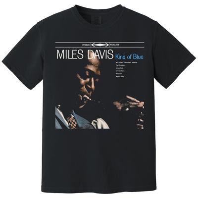 Miles Davis Heavyweight T-Shirt - Kind Of Blue, Modal Jazz, So What, Freddie Freeloader, Blue In Green, All Blues, Flamenco Sketches