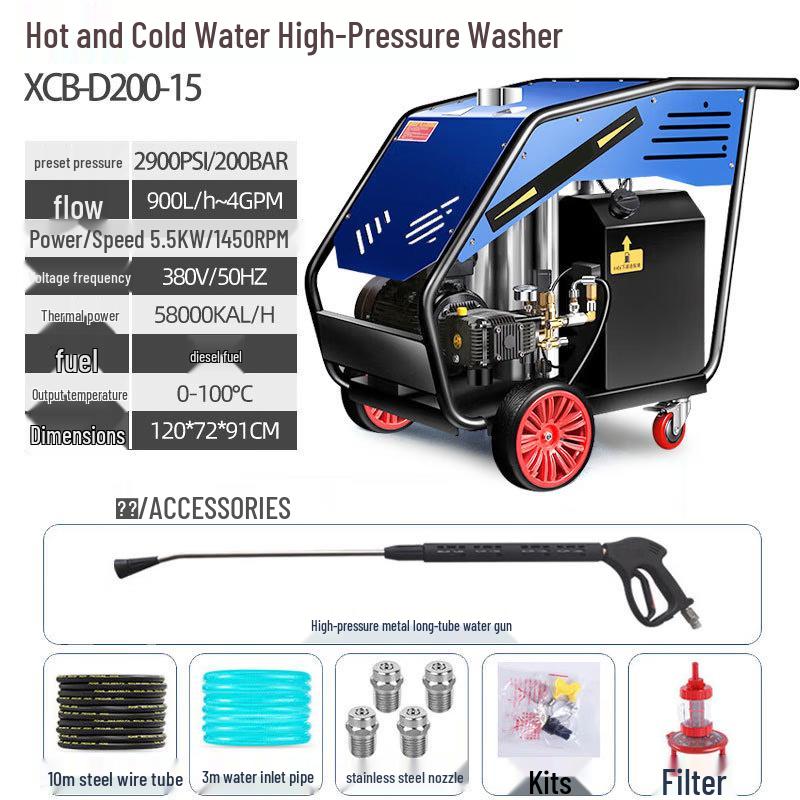 

Black Cat Duke Adjustable Temp Hot/Cold High Pressure Washer CN plug (adapter included)