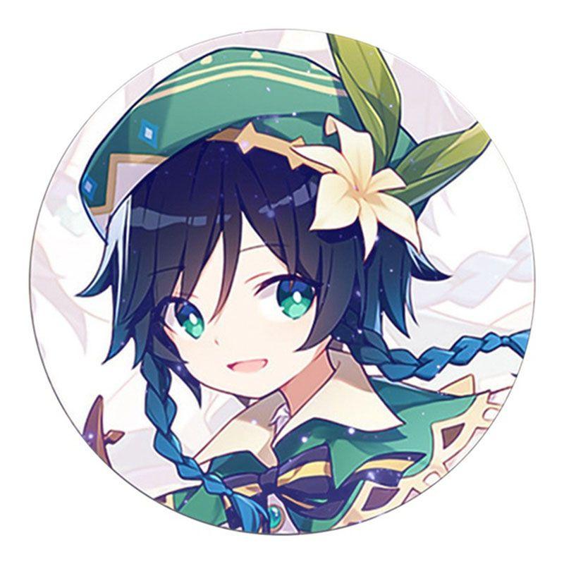 Captivating Fashion Jewelry Badge Featuring Cartoon Animation Brooch From Genshin Impact