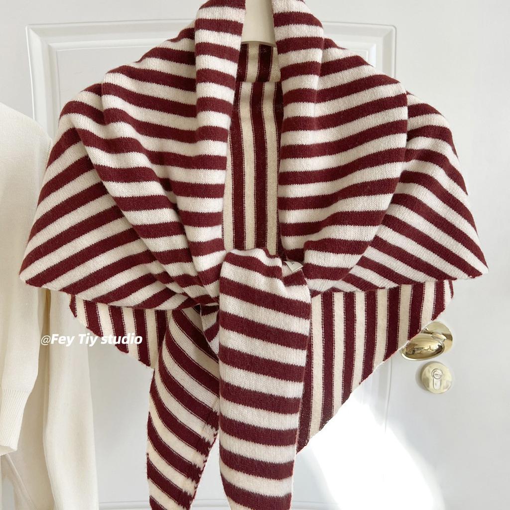 Winter Fashion Thickened Chuhe Wool Triangular Scarf