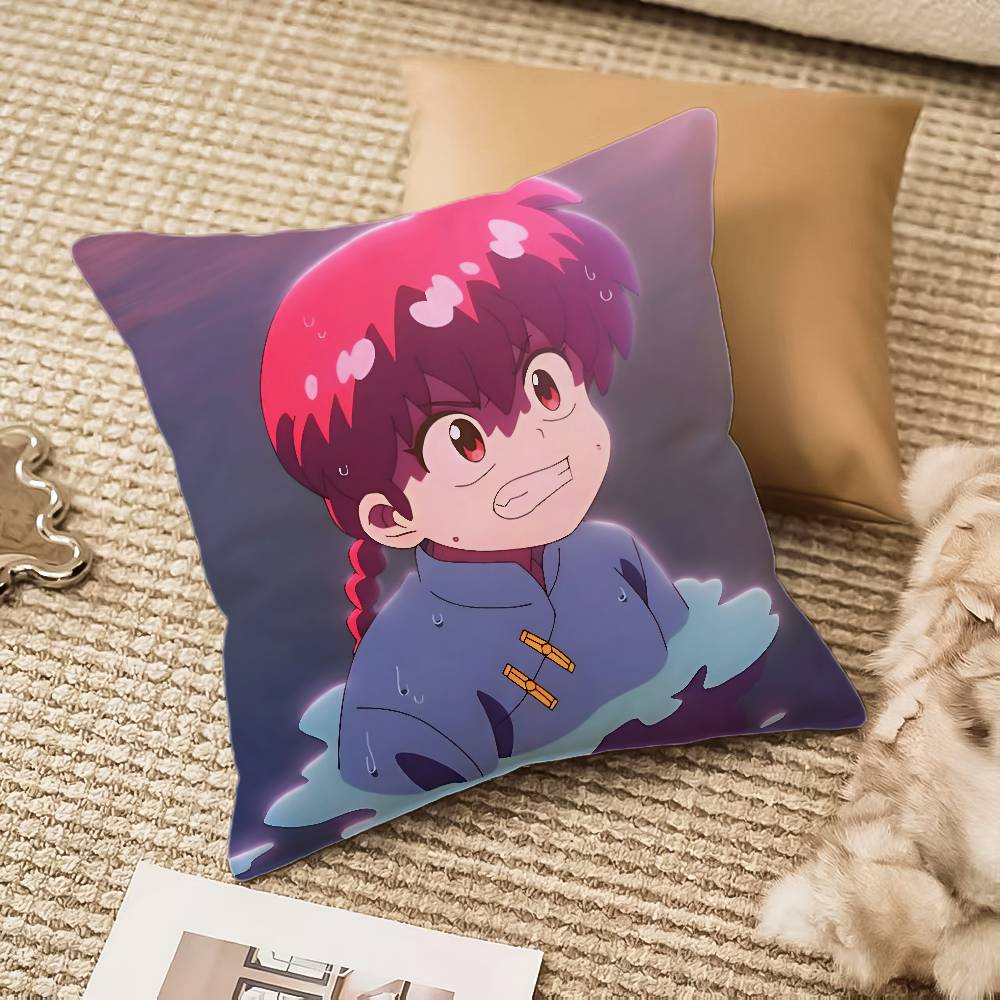 Anime R-Ranma Pillow Case Anti-dustmite Invisible zipper Sofa Bed