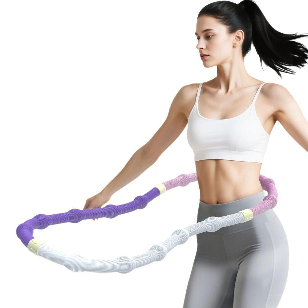 Foldable Yoga Spring Circle Non-Waist Injuring Yoga Circle Soft Spring Tube Yoga Circle  Exercise