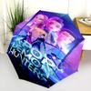 K-Pop Demon Hunters: Urban Fantasy Adventure Folding Umbrella Travel Suitable for All Seasons Three Folds Sun Umbrella Sun Umbrella
