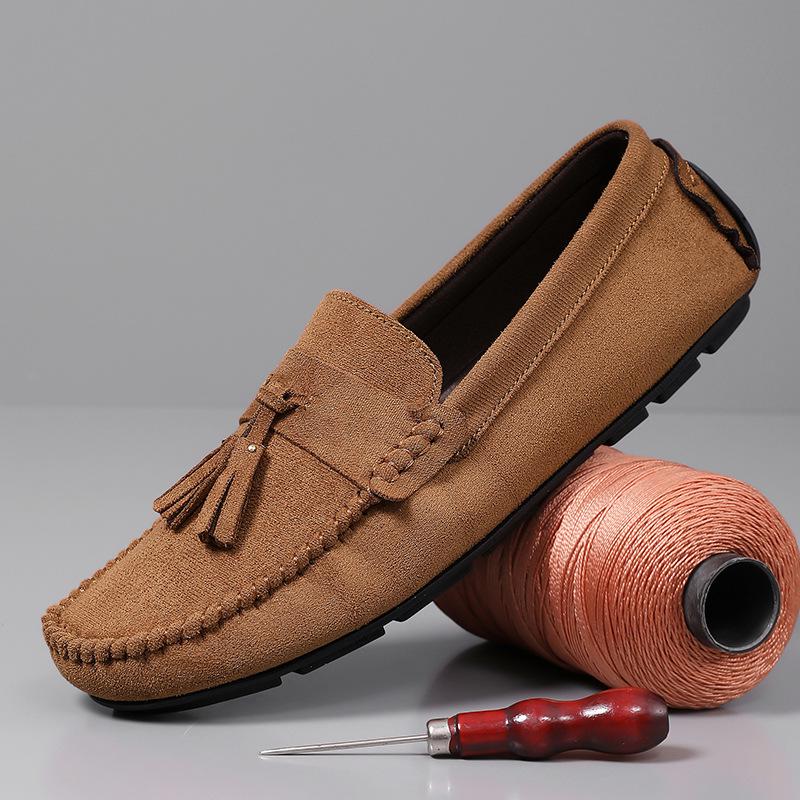 

Мужские лоферы слипоны из красной кожи с кисточками в британском стиле, коллекция осень 2025 47 жёлтый/абрикосовый