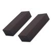 2 stk. Ibenholt Træblok 12x4x2,5cm Sort Ibenholt Træ Tømmer Håndtagsplade til Musikinstrument