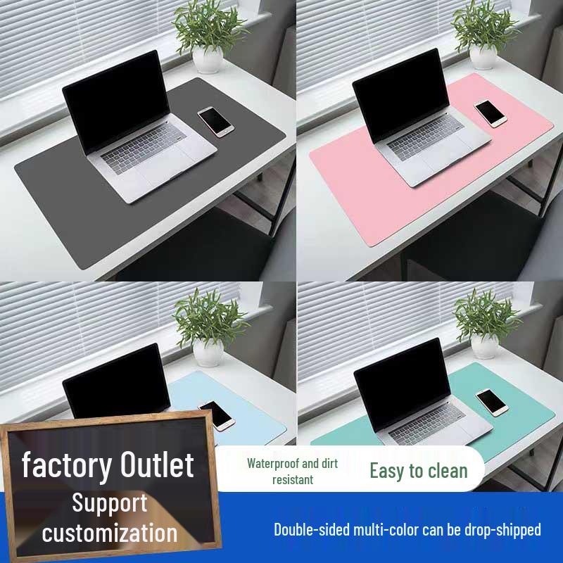 Leather Cartoon Mouse Pad with Logo Printing - Extra Large Double-Sided Desk Mat for Students