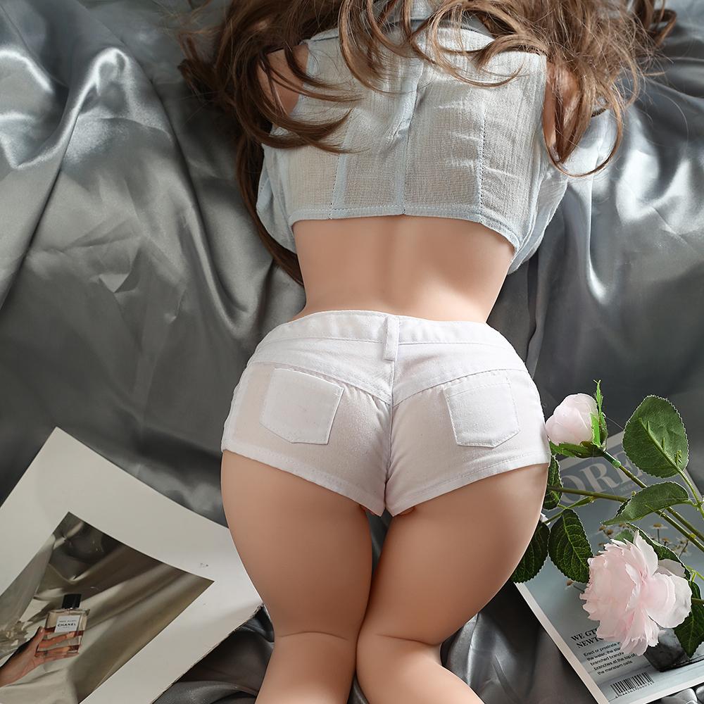 70 cm * 5 kg 3D-Silikon-Sexpuppe TPE Sexy Dekolleté Vagina Liebe Anal Liebe Sexspielzeug für Erwachsene für Männer Flüssiges Silikon, gefüllt in der Brust, fühlt sich weicher an