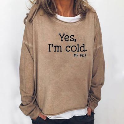 Spring Autumn Women's Loose Round Neck Letter Top Hoodie Jacket Pullovers & Long Sleeves (women’s)