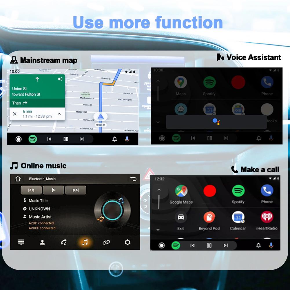 Wireless Android Auto Car AI Box Bluetooth 5.0 Car Connector Device WiFi 5.0G Smart Navigation Box for Android Auto Vehicle