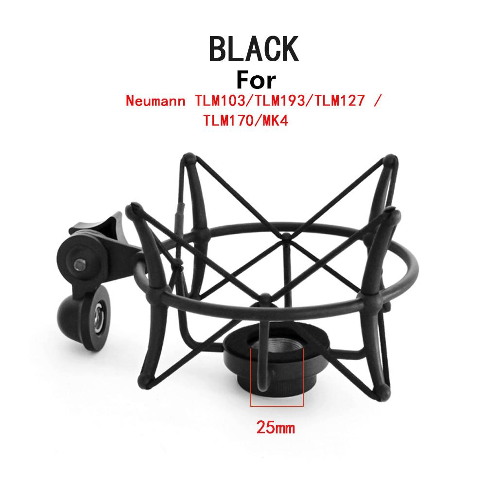 Professional Mic Microphone Metal Shock Mount for Professional Microphones, Suitable for U87,TLM102,103,107;KMS105,M147,149