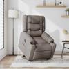 VidaXL Fauteuil inclinable électrique taupe tissu 3310279