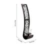 2pcs Balck Wall Candle Holder Iron Iron Wall Art Decorations Elegant Wall Candle Sconce  for Office