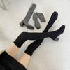 Fashion Women Mid Heels Long Sock Boots Fashion Comfortable Shoes for Woman Designer Elegant Winter New Trends Shoes 2025 Fad Knee Boots