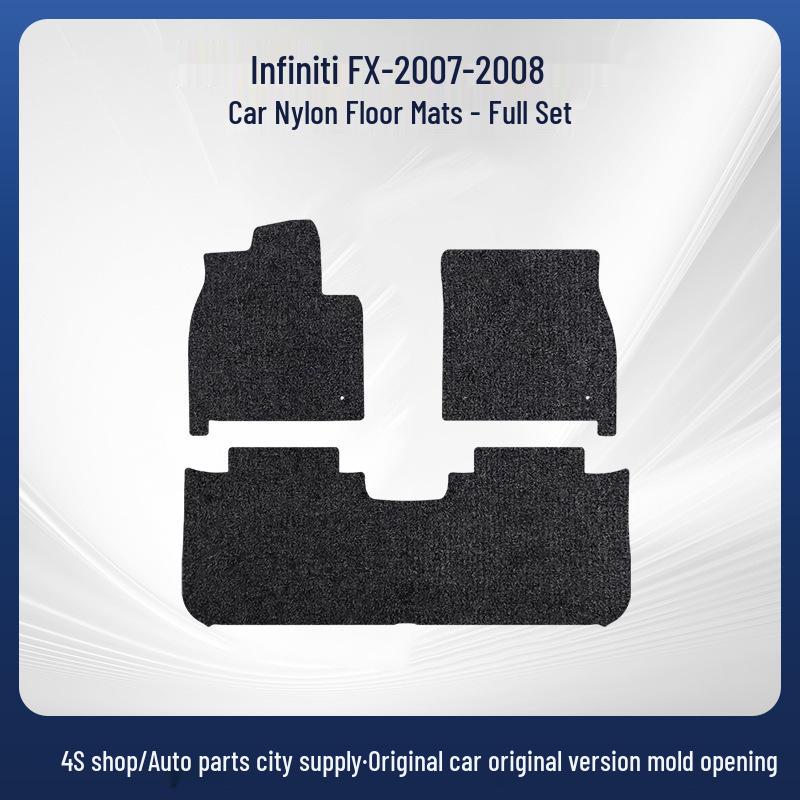 Infiniti FX 07-08 Nylon Velvet Floor Mats, Original Mold