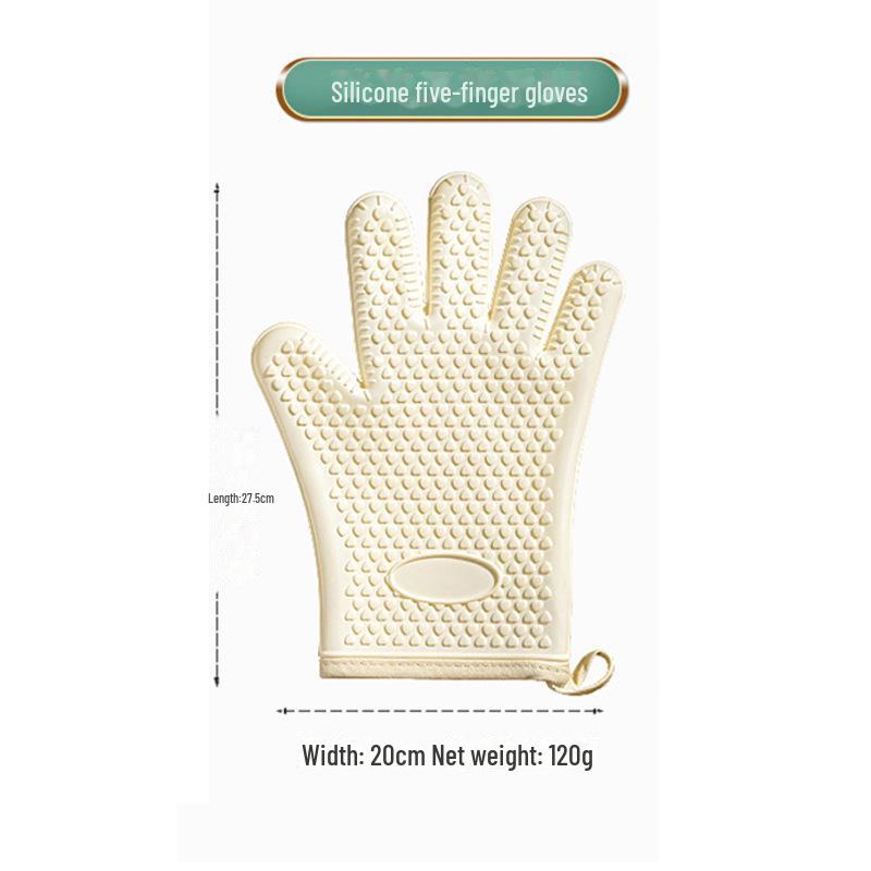 

Утолщенные термостойкие силиконовые перчатки для духовки: Милые кухонные рукавицы, защищающие от ожогов