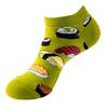 Fashion Funny Men's Hip Hop Harajuku Cartoon Cotton  Fruit Animal Beer Food Happy Casual Business Short Socks Gift Dropship