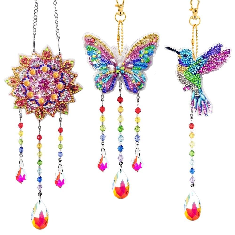 5D Painting Art Kit Double Sided DIY Craft Painting Kit Door Pendant