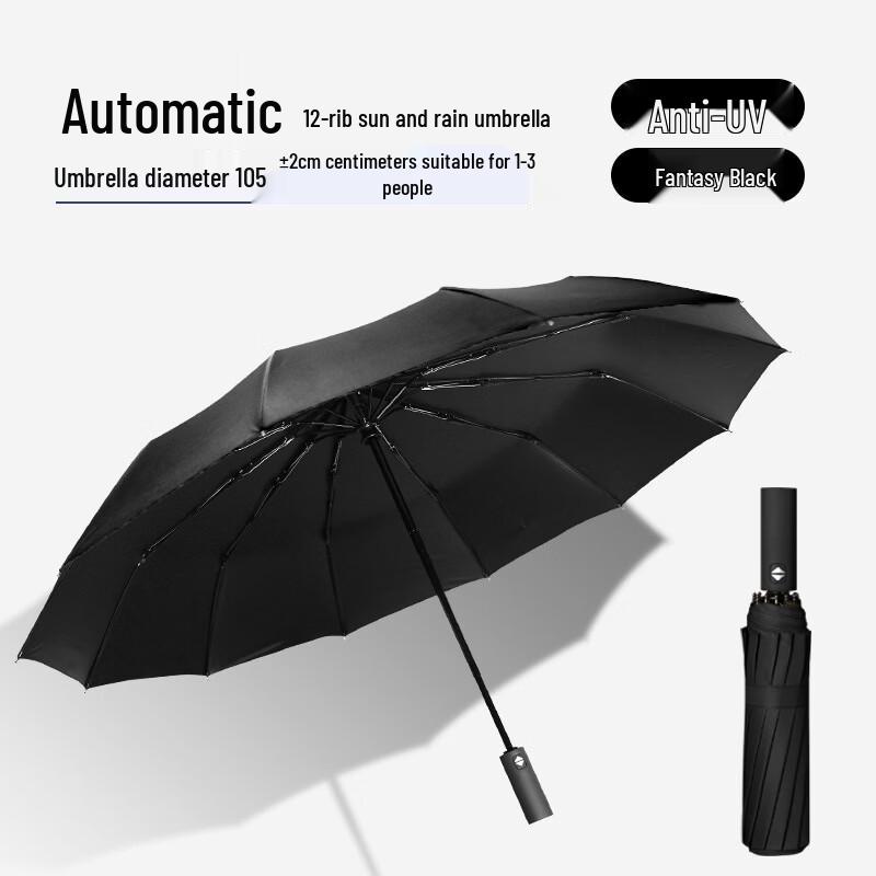 Hanyou Automatic Extra-Large 24-Rib UV Protection Umbrella