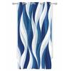 Dark Blue Ripples Lines Modern Tulle Curtains Living Room Voile Drapes Sheer Window Curtains Bedroom Accessories