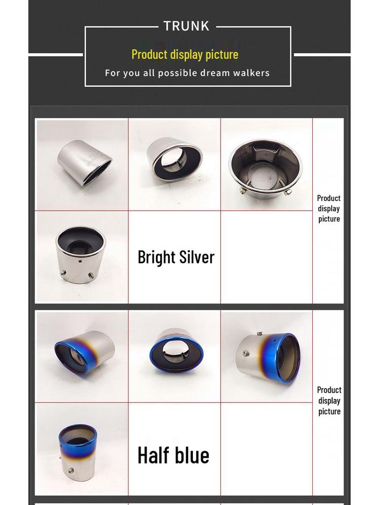 08-13 Accord Car Muffler Tailpipe with Logo