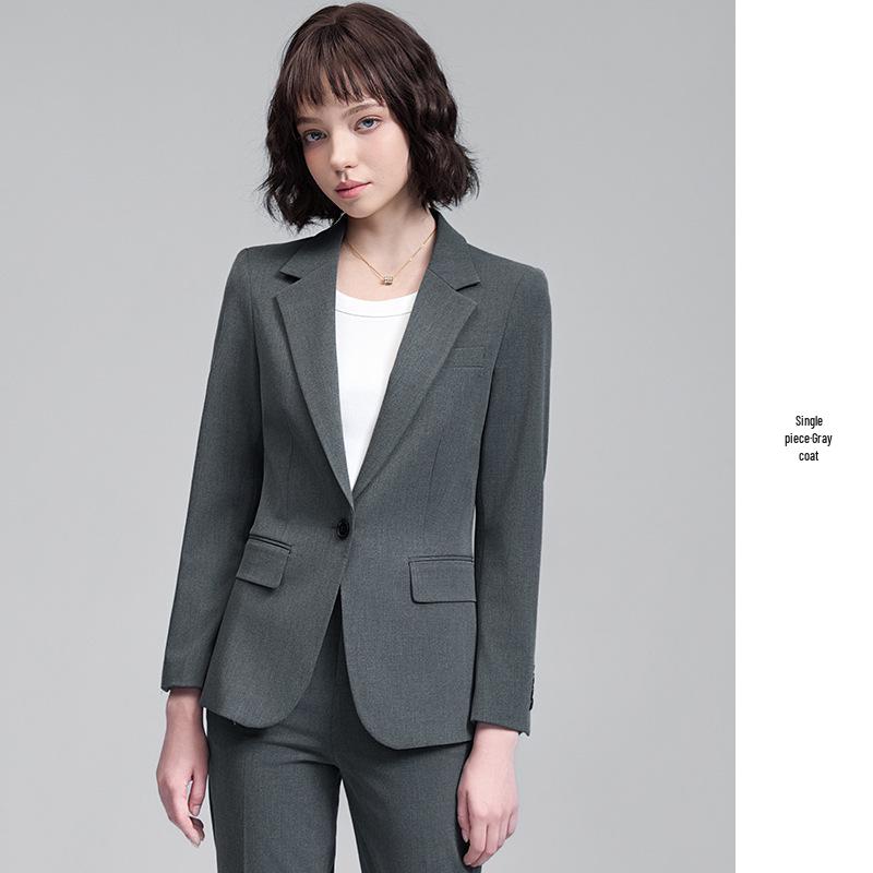 2025 Autumn/Winter Women's Korean-Style Tailored Commuter Suit Set: Elegant, Waist-Slimming, OL Fashion