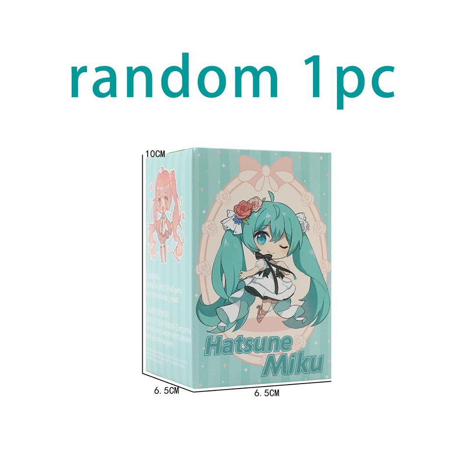 

Hatsune Miku Q Version Trendy Co-Branded Anime Figurine Collectible Model Doll Plaything Birthday Present For Kids