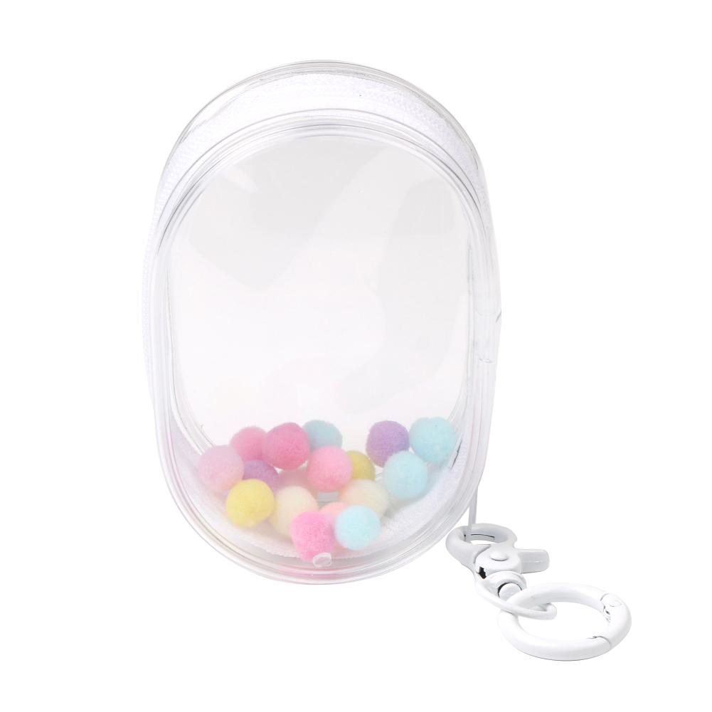 Portable Transparent PVC Organizer Box Bag Toy Storage Zipper Pouch for Doll Toy
