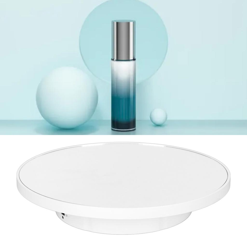Rotating Display Stand 2 in 1 Automatic 360 Degree Electric Turntable with Remote Control for Photography Product Jewelry