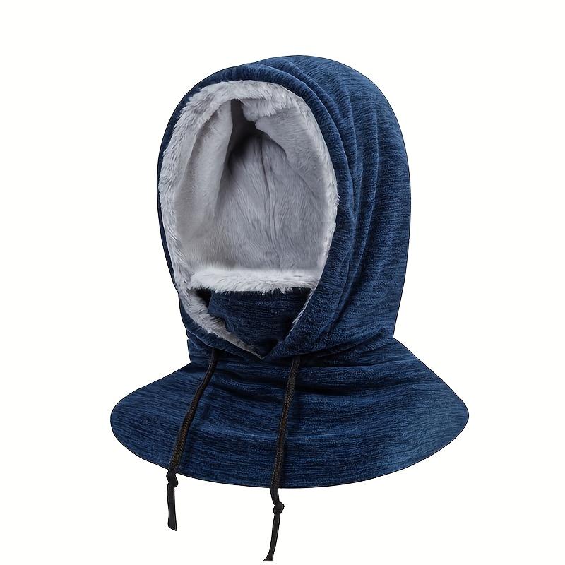 Men's and Women's Winter Hoode Balaclava Hat Thick Fleece Warm Outdoor Cycling Hat and Protective Earmuff Windproof Neck warmer