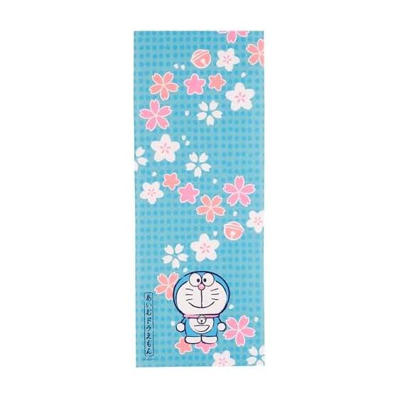 Marushin Tenugui Doraemon Wagokoro Sakura, Made in Japan Souvenir, Oka Fabric 100% Cotton, Pigment Print, Approx. 34x90cm
